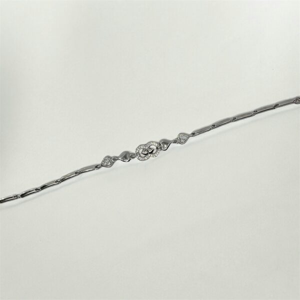 Silver Bracelet With Adjustable Chain - Image 2