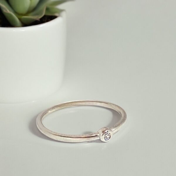 Silver Zircon Queen of Venus Ring - Image 4