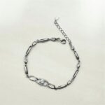 Silver Bracelet With Multiple Zircon Diamonds - Image 2