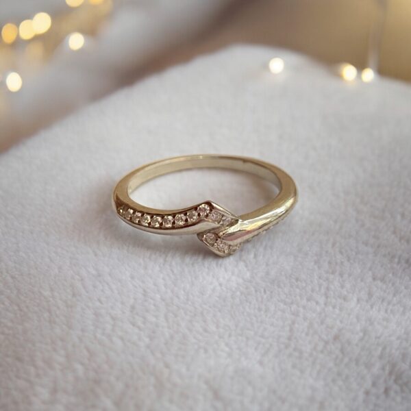 92.5 Sterling Silver With Arrow Design Ring - Image 5