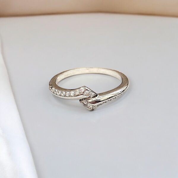 92.5 Sterling Silver With Arrow Design Ring - Image 6