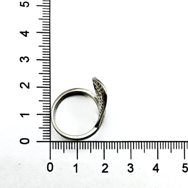 Silver Ring With Zircons Diamonds - Image 4