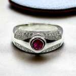 Stunning New Silver Ring With Zircons For Him - Image 3
