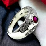 Stunning New Silver Ring With Zircons For Him - Image 2