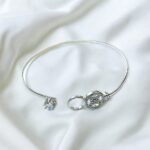 92.5 Sterling Silver Kada With Zirconia diamonds - Image 4
