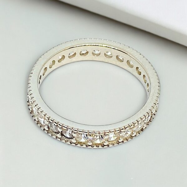 BAND RING WITH AAA STANDARD ZIRCON DIAMOND - Image 3