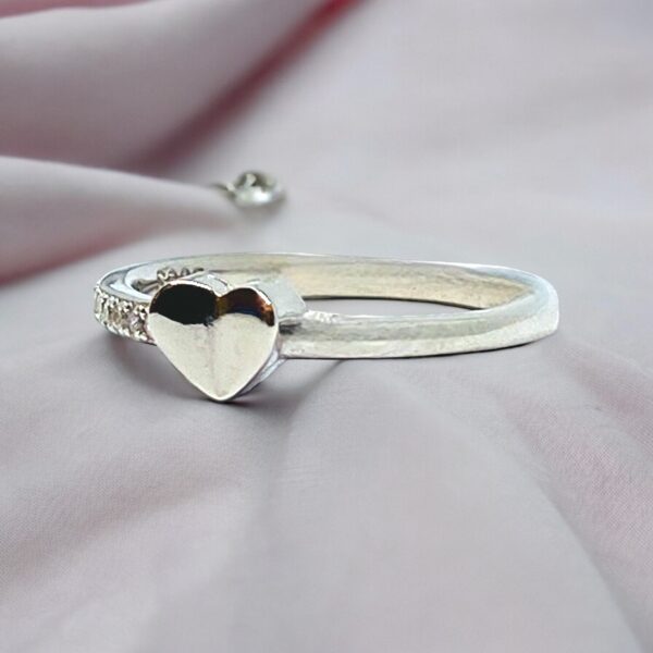HEART RING WITH DIAMOND - Image 2