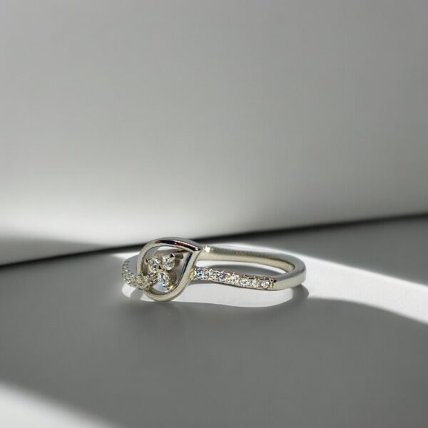 LEAF DESIGN WITH AAA STANDARD ZIRCON RING - Image 2