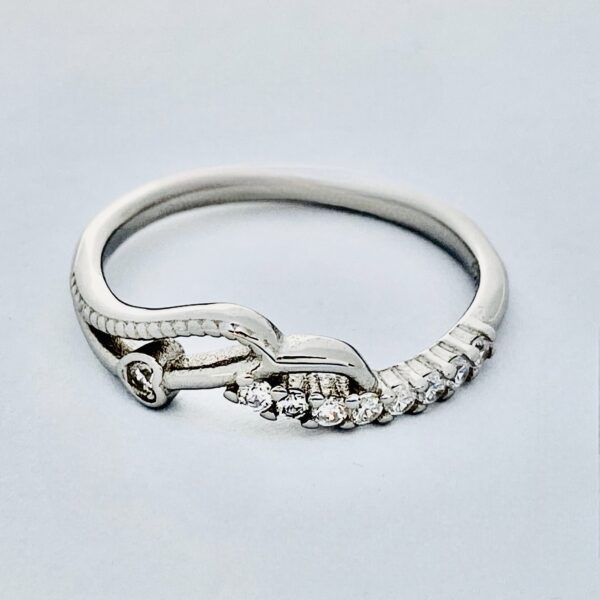 Melody of Love  92.5 Sterling Silver Diamond Ring