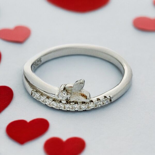 Butterfly 92.5 sterling silver ring - Image 4