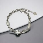Sparkling Elegance Sterling Silver Diamond Bracelet - Image 2
