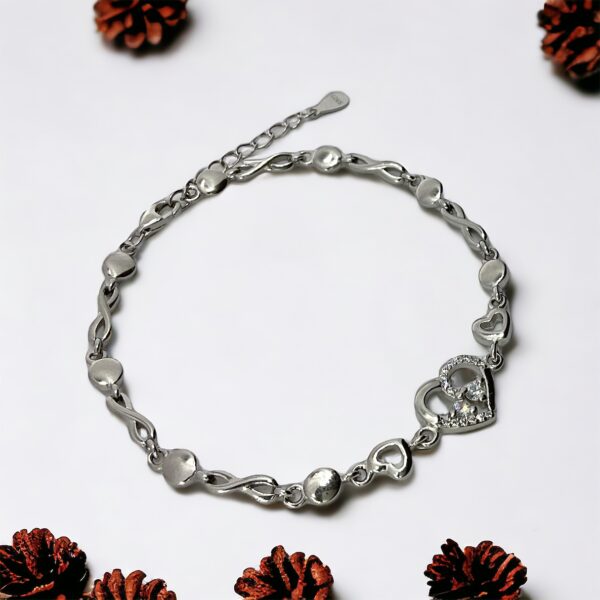 Sterling Silver Heart Bracelet