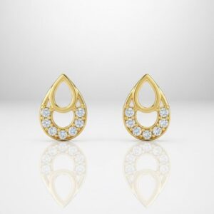Water Drop Diamond Gold Tops | SANJ