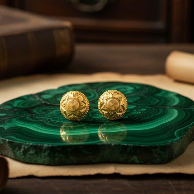 Button Tops Gold 22k916 | SANJ