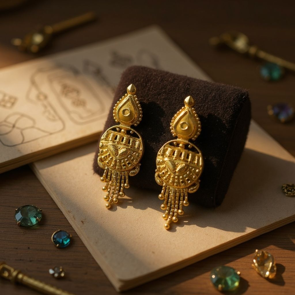 Elegant Gold Earring | SANJ